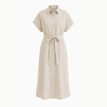 Relaxed Cotton Shirt Dress