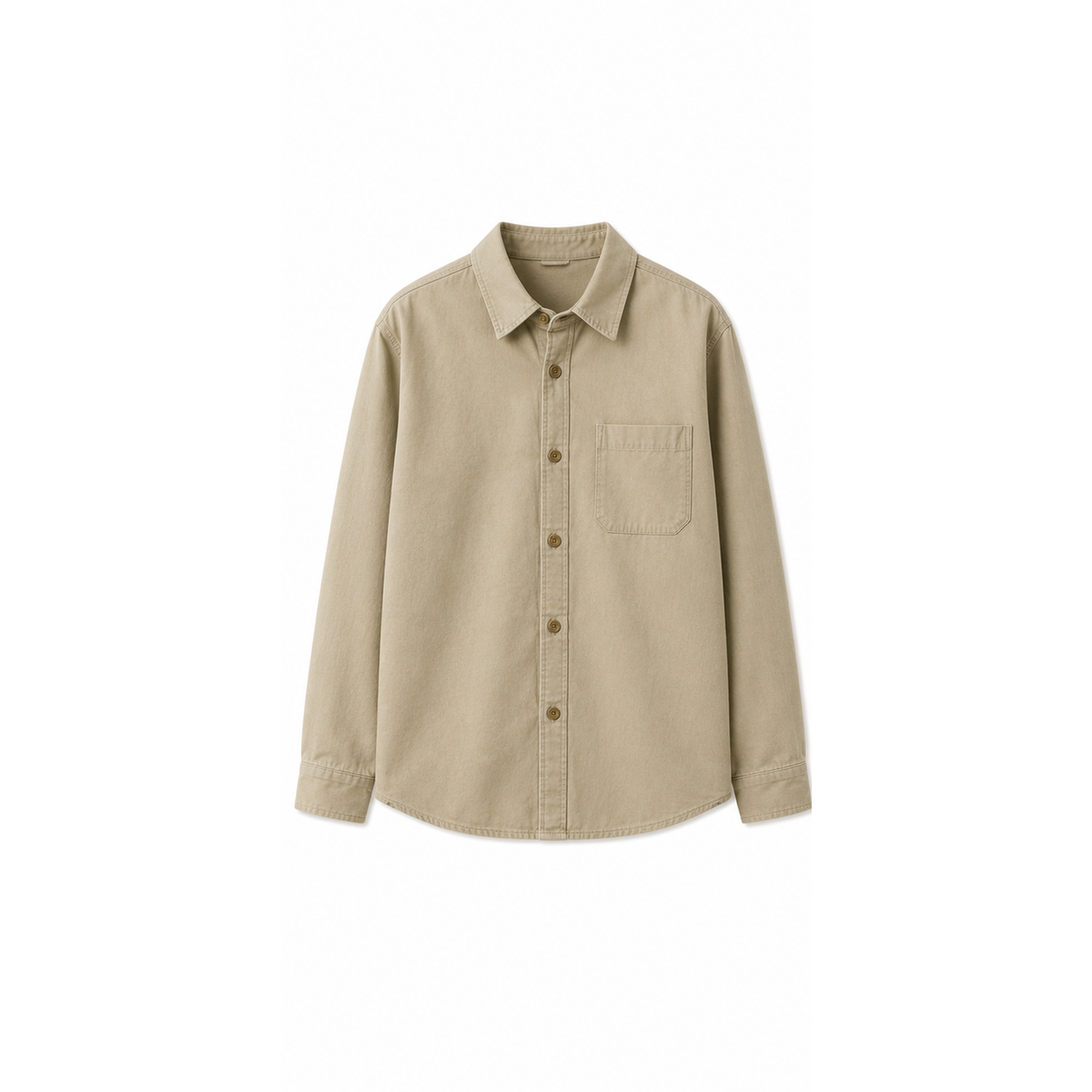 Cotton Button-Up Overshirt