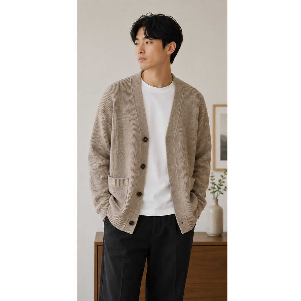 Relaxed Knit Cardigan