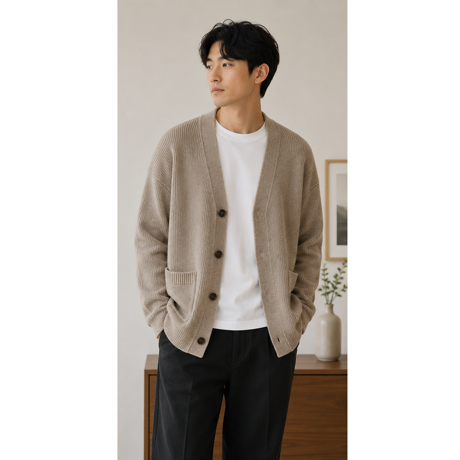 Relaxed Knit Cardigan