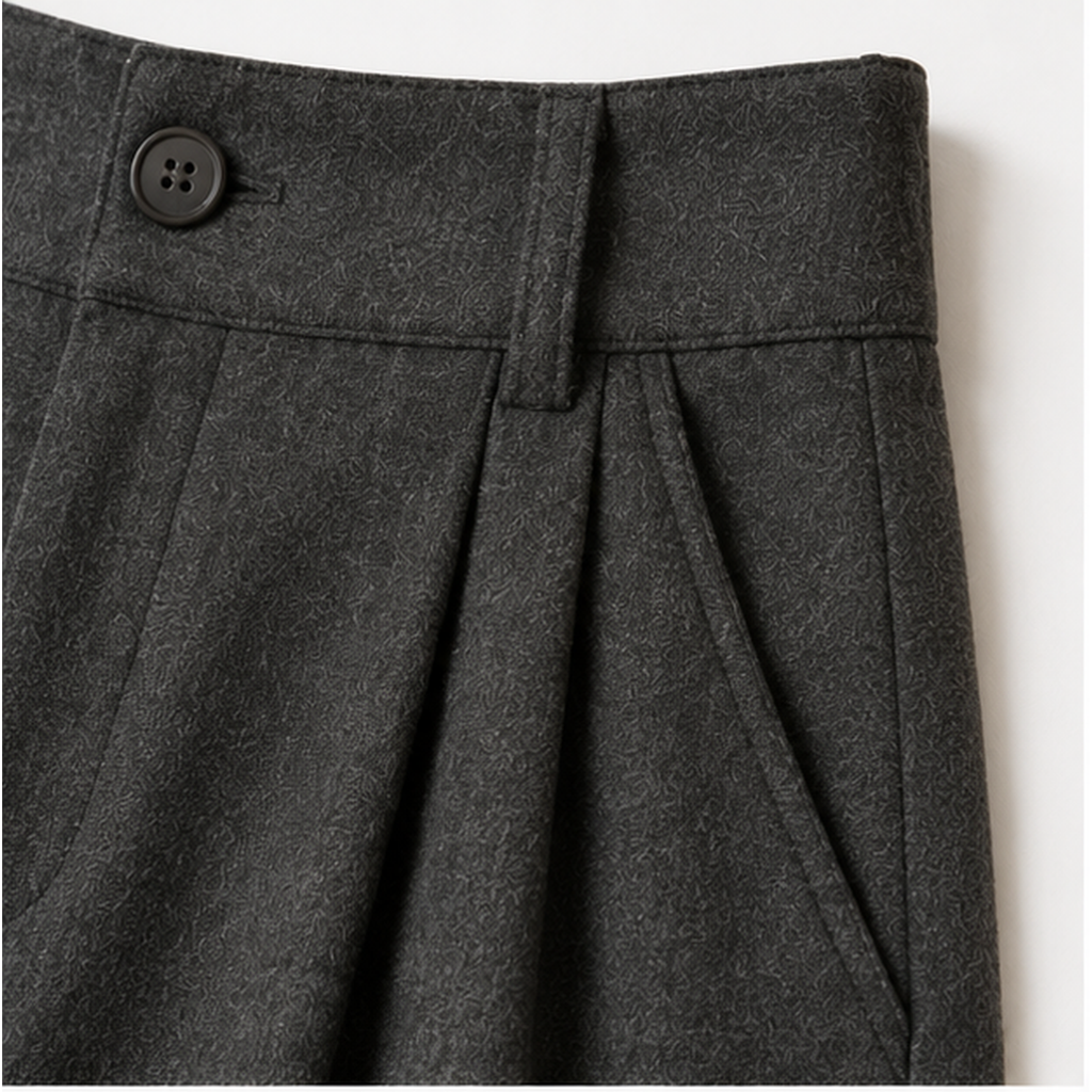Casual Knee-Length Skirt