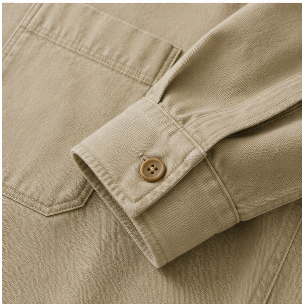 Cotton Button-Up Overshirt