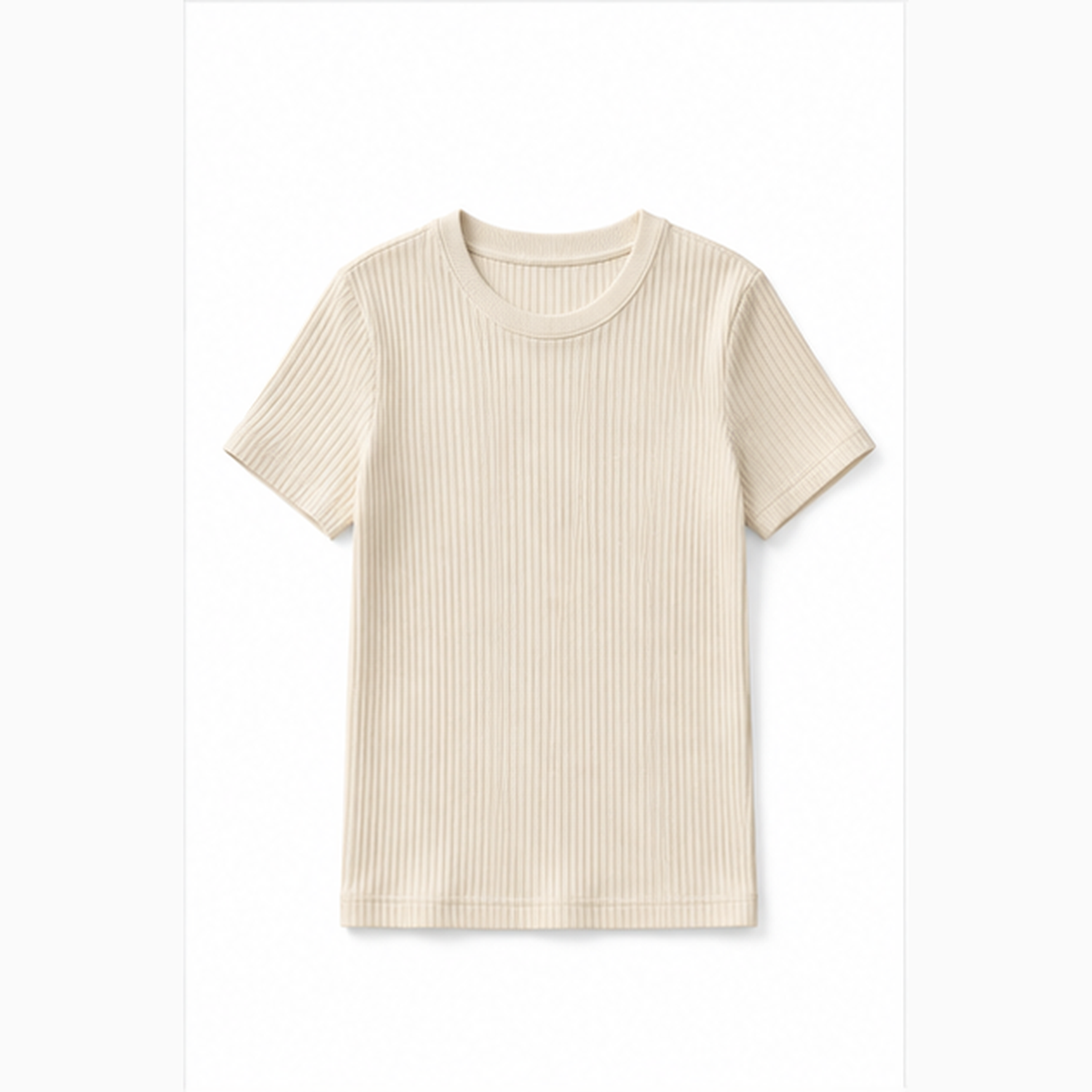 Ribbed Short Sleeve Top