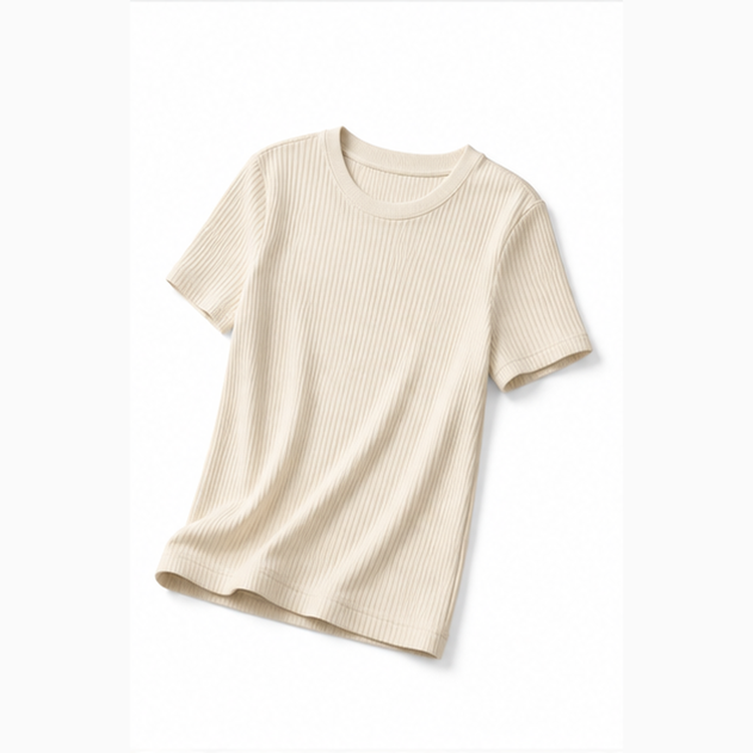 Ribbed Short Sleeve Top
